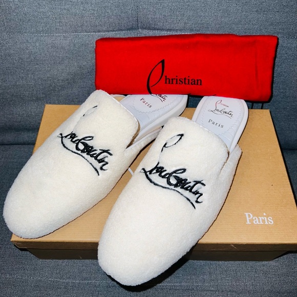 Sold-Christian Louboutin Donna Logo Slides (NWT)! - Picture 8 of 9